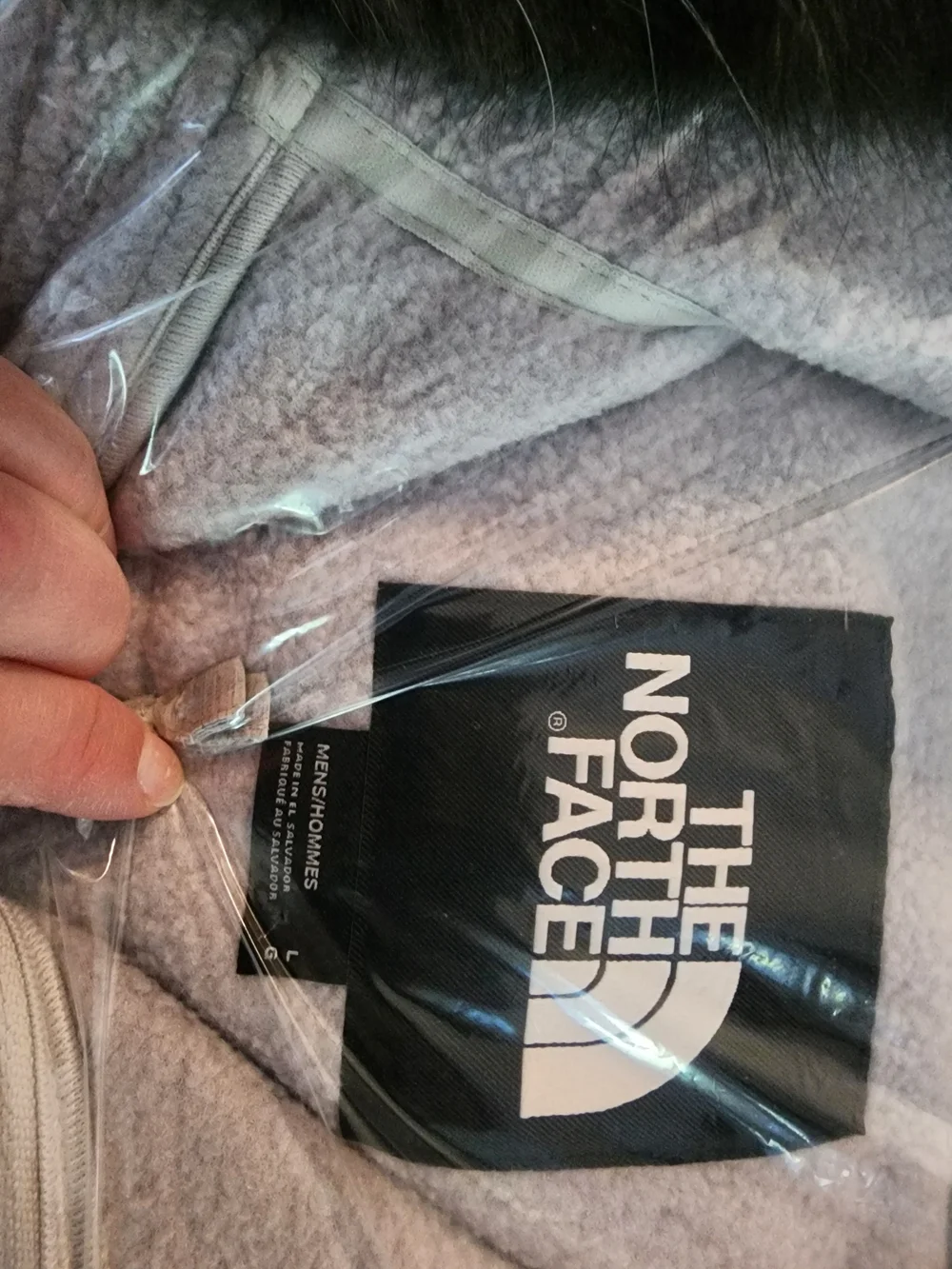 The North Face Light Gray Regrind Denali Fleece Jacket
